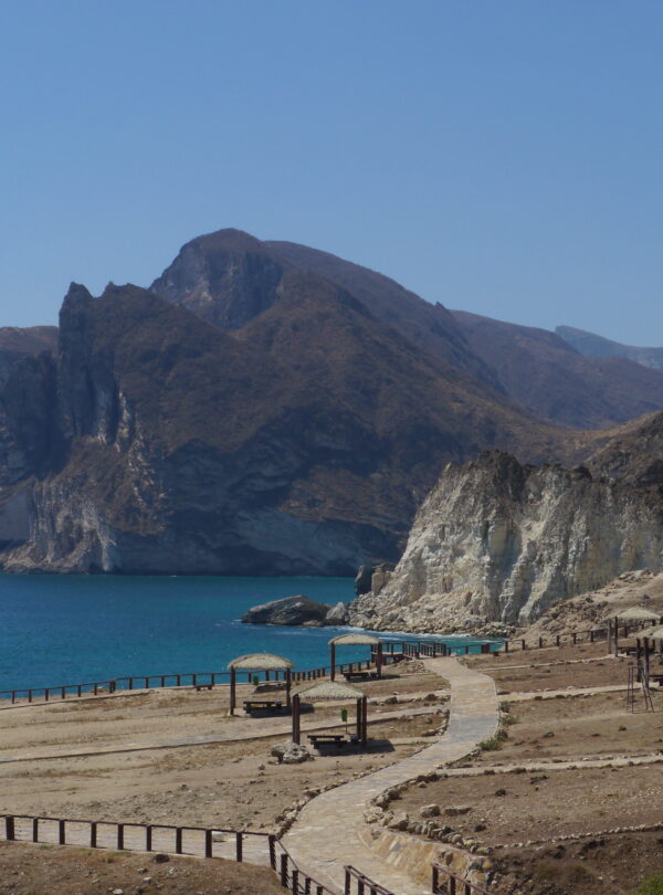 Mughsail beach close to Salalah with the blowholes