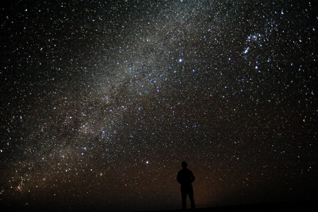 night sky in the Empty Quarter desert in Oman